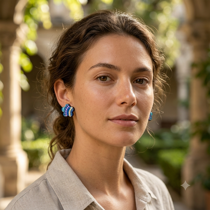 Aretes madera mini