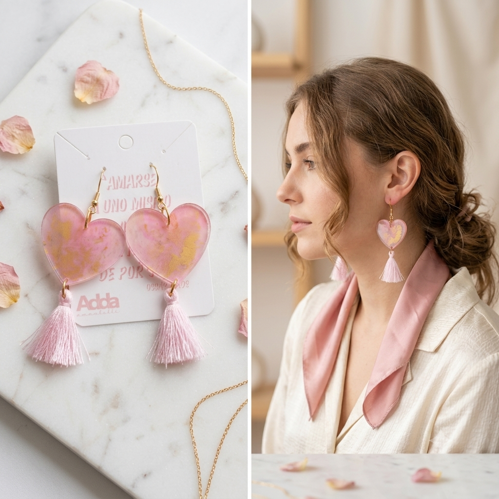 Aretes de acrílico