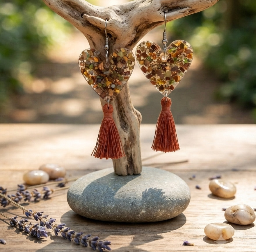 Aretes de acrílico