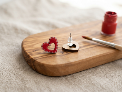 Aretes madera mini