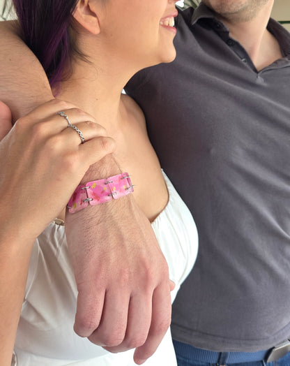 Pulsera eslabones cuadrados