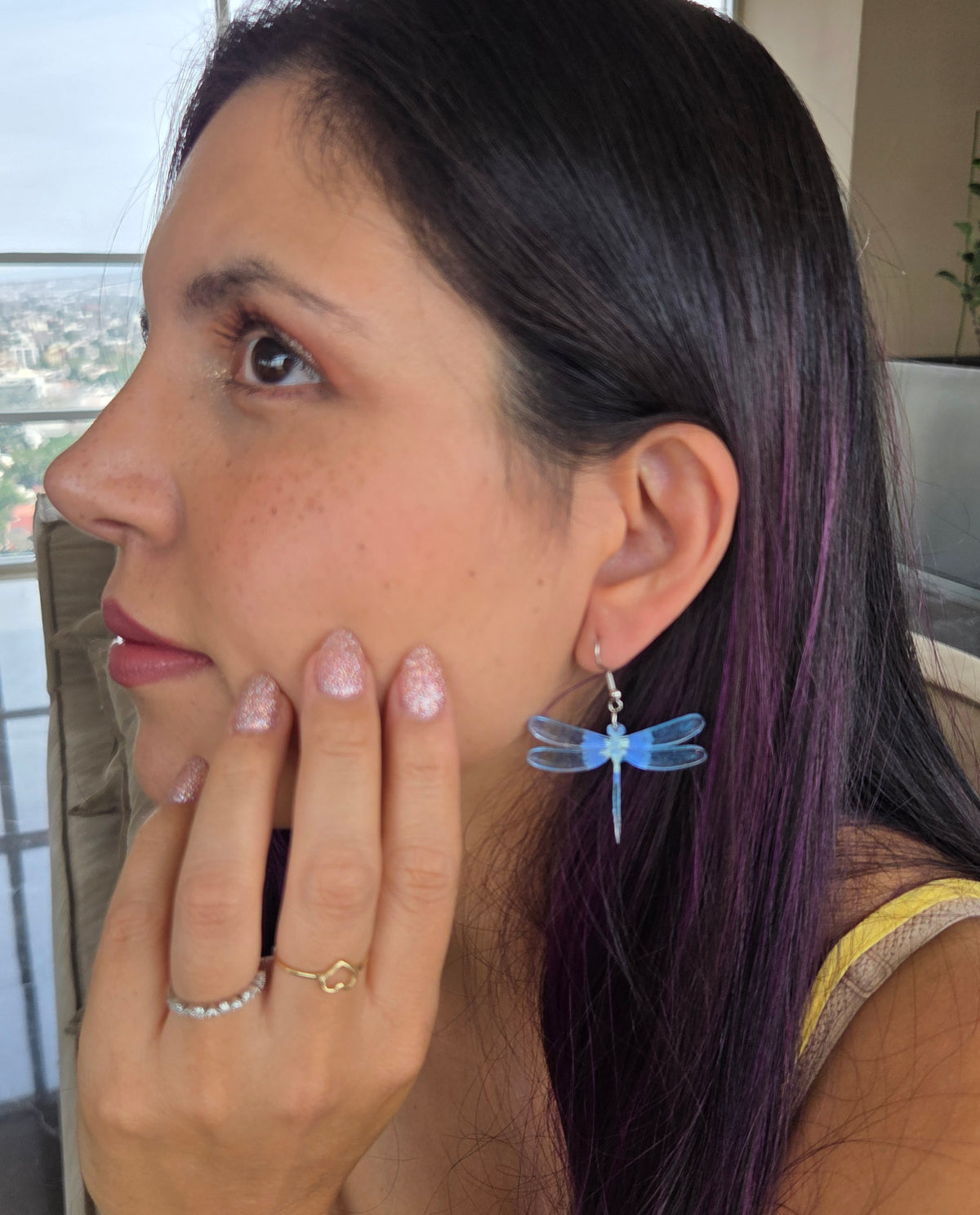 Aretes de acrílico