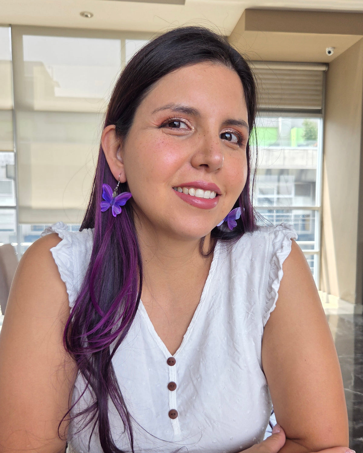Aretes de acrílico