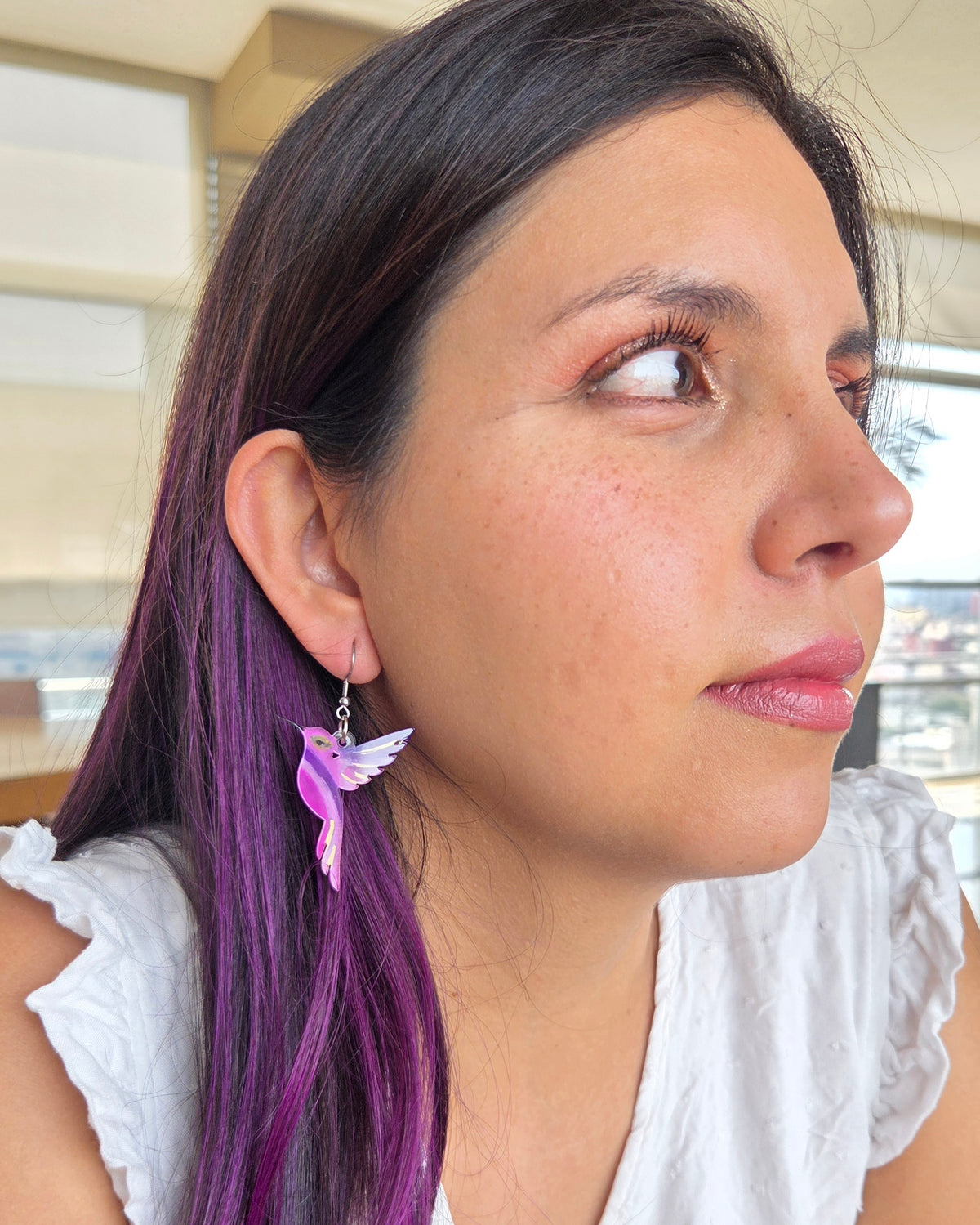 Aretes de acrílico