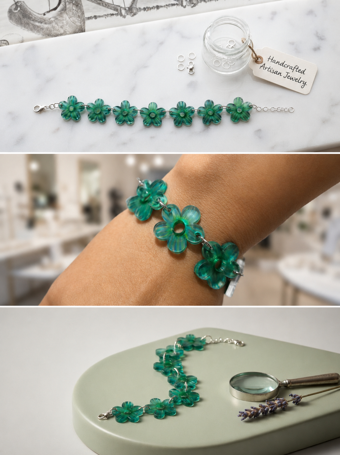 Pulsera flores