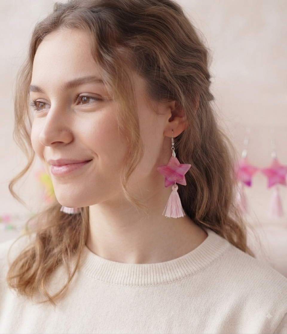Aretes de acrílico