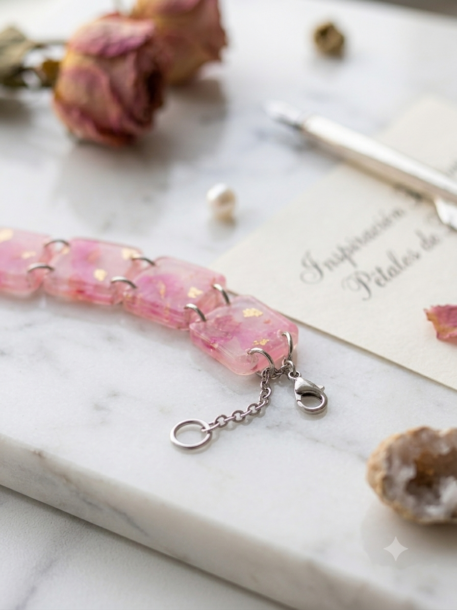 Pulsera eslabones cuadrados